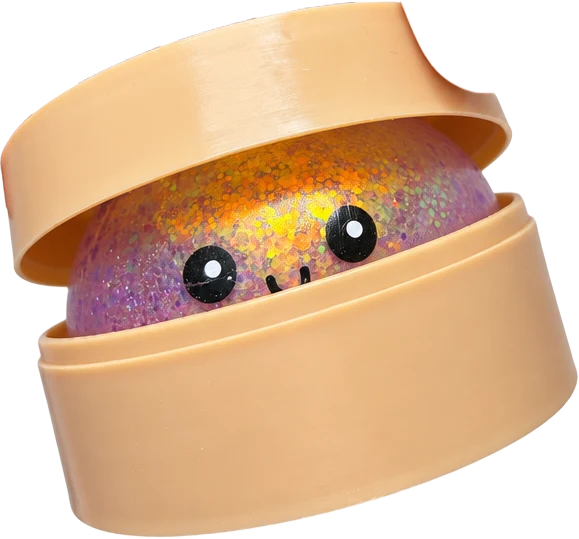 Glitter bun in a steamer